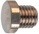 A320 BLANKING PLUG BSPP BRASS NICKEL PLATED