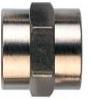 A300 FEMALE X FMALE THREADED COUPLING BSPP BRASS NICKEL PLATED
